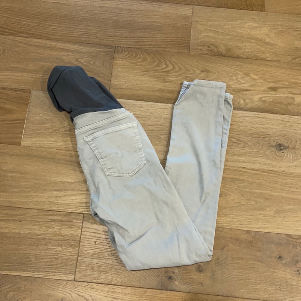 AG Adriano Goldschmied Gray Maternity Jeans